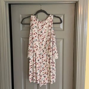 Kids White Floral Romper